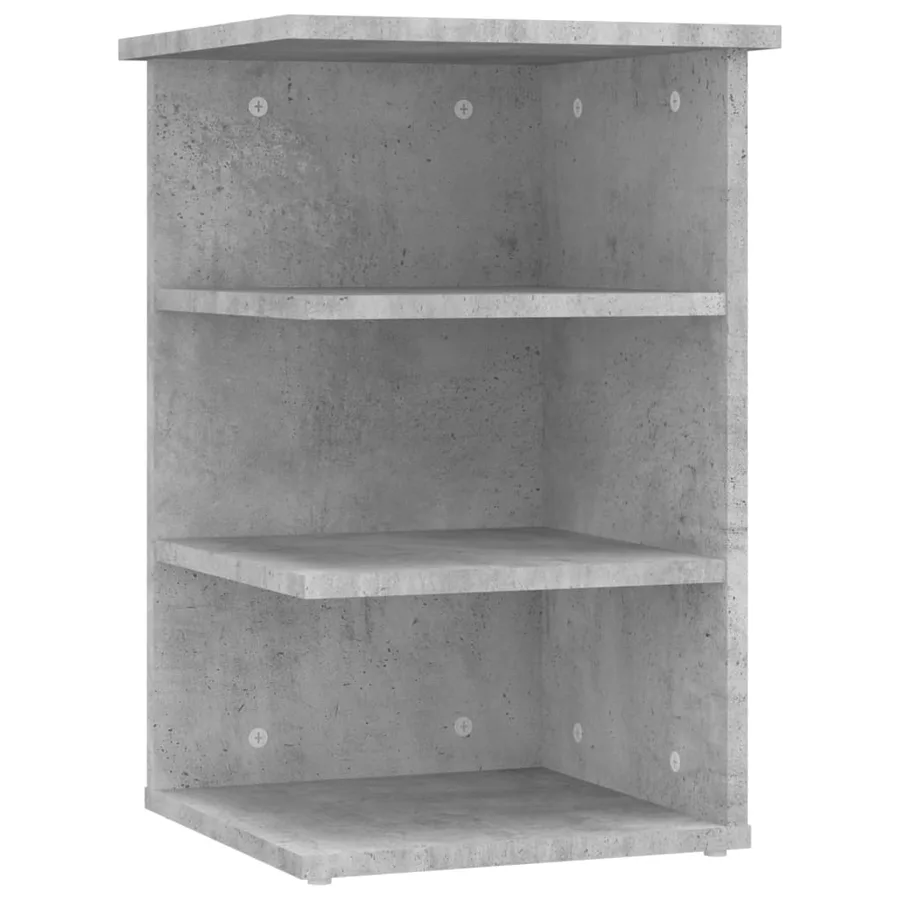 Armoire latérale Gris béton 35x35x55 cm Aggloméré - 2