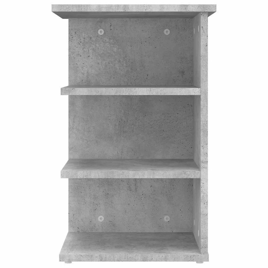 Armoire latérale Gris béton 35x35x55 cm Aggloméré - 5