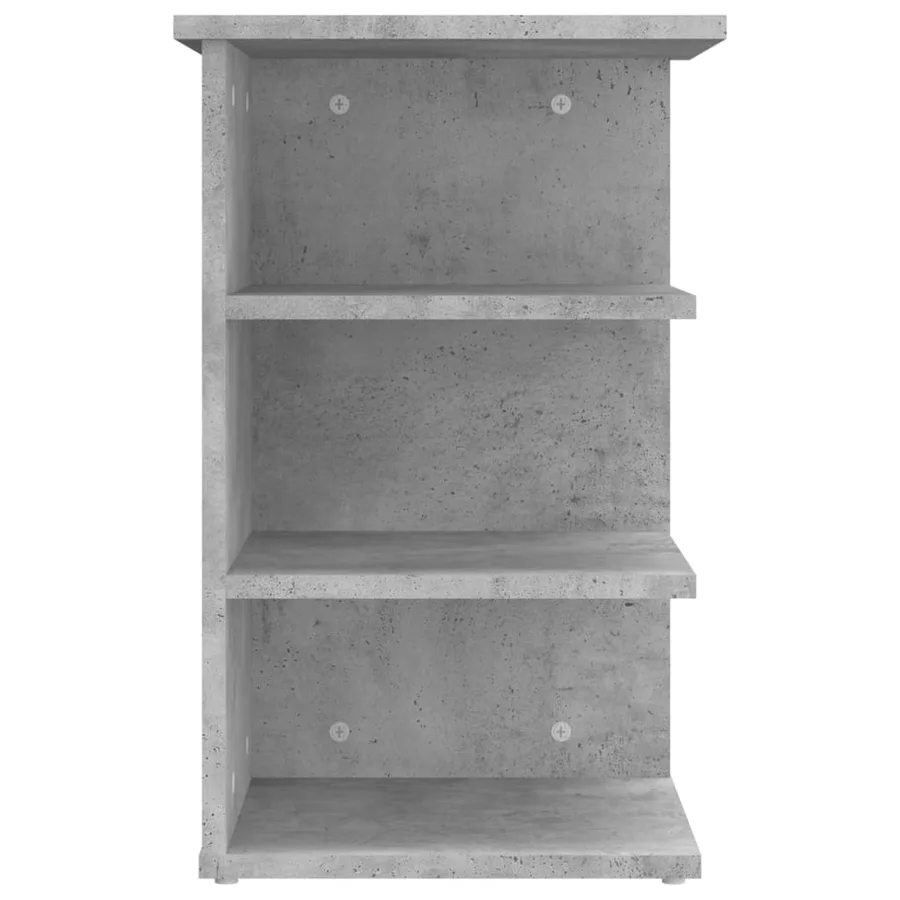 Armoire latérale Gris béton 35x35x55 cm Aggloméré - 6
