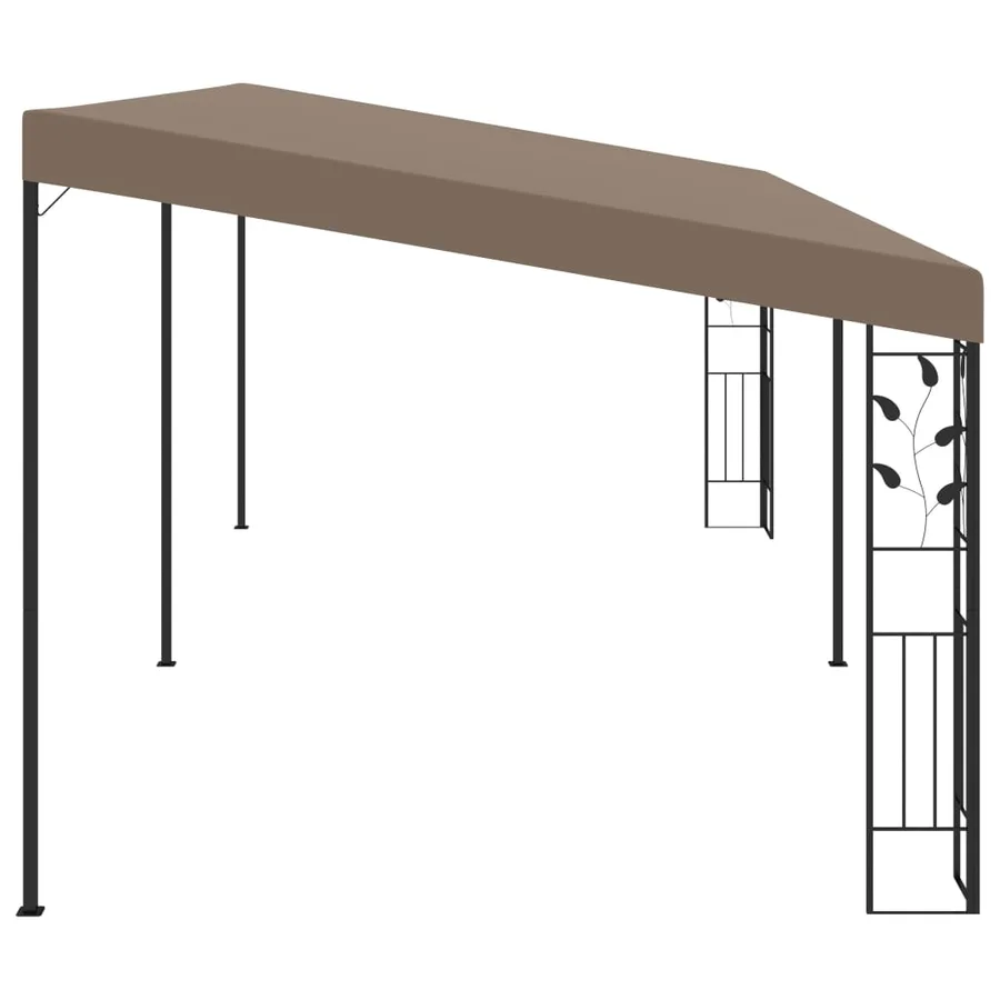 Belvédère mural 6x3x2,5 m Taupe - 3