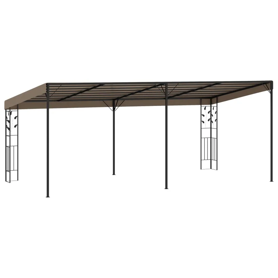 Belvédère mural 6x3x2,5 m Taupe - 4