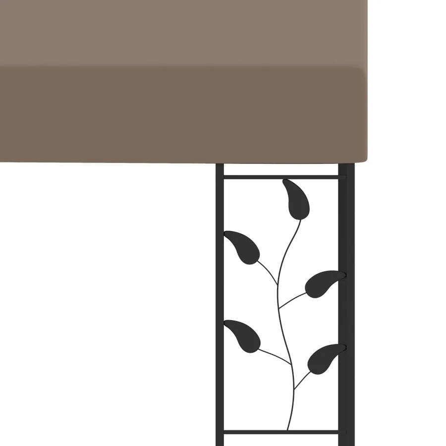 Belvédère mural 6x3x2,5 m Taupe - 5