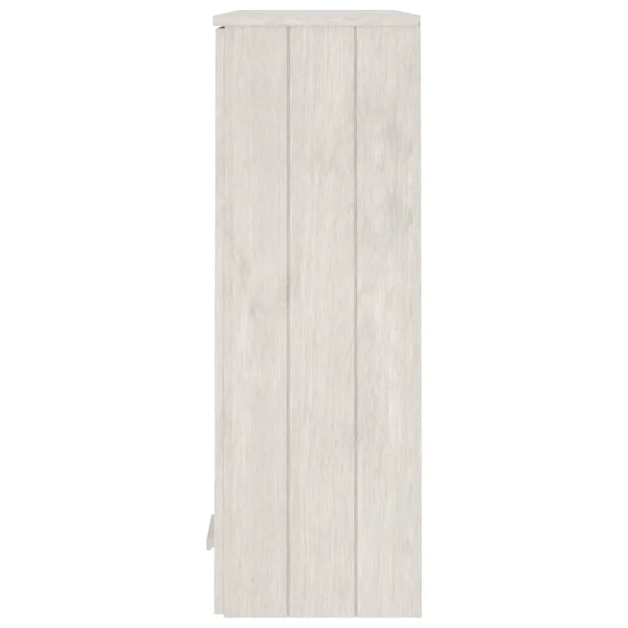 Dessus de buffet HAMAR Blanc 85x35x100 cm Bois de pin massif - 5