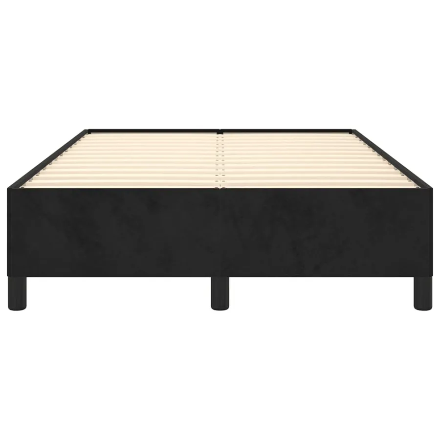 Cadre de lit sans matelas noir 120x200 cm velours - 5
