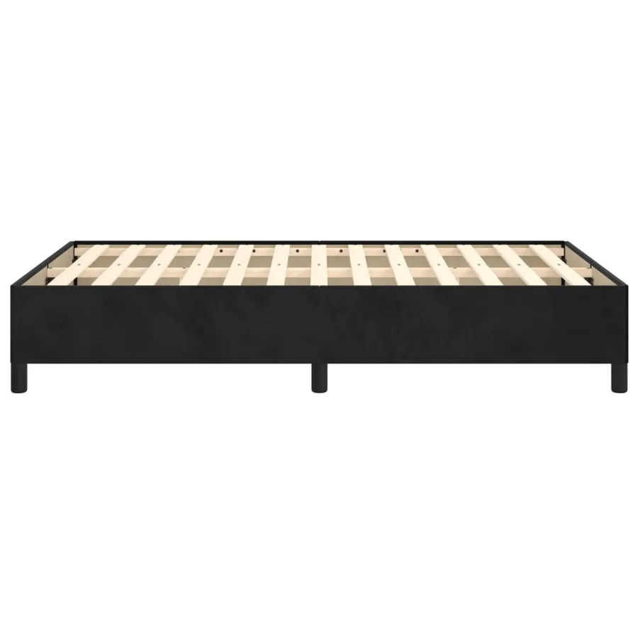 Cadre de lit sans matelas noir 120x200 cm velours - 6