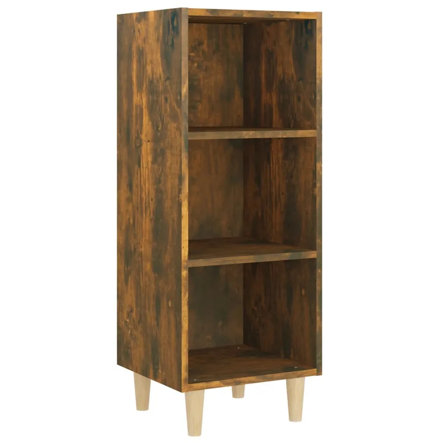 Buffet Chêne fumé 34,5x32,5x90 cm Bois d'ingénierie - 2