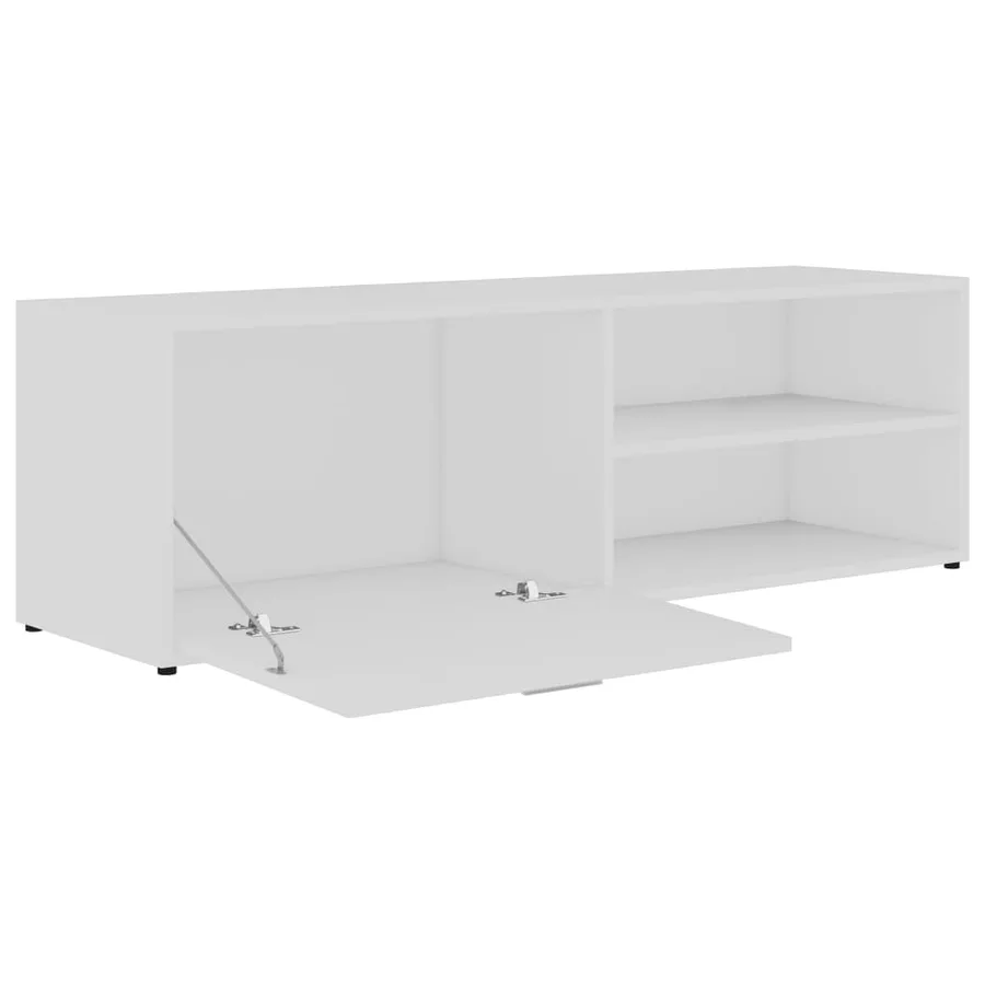 Meuble TV Blanc 120x34x37 cm Bois d'ingénierie - 6