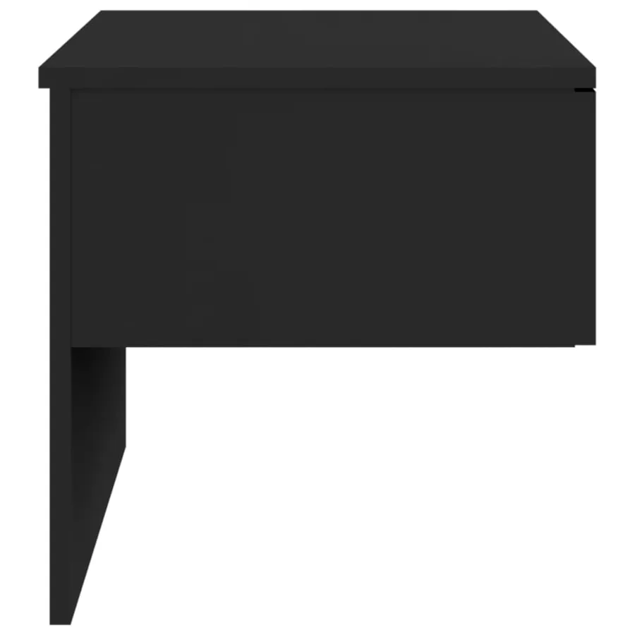 Tables de chevet murales 2 pcs Noir - 7