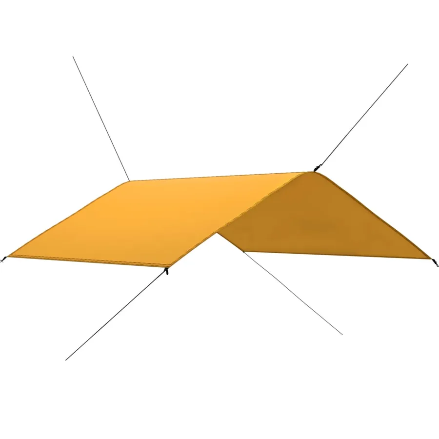 Bâche d'extérieur 4x4 m Jaune - 2
