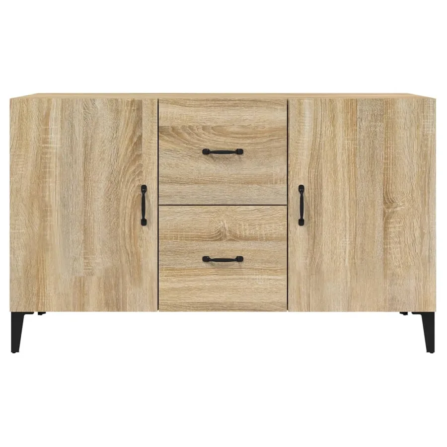 Buffet chêne sonoma 100x36x60 cm bois d'ingénierie - 5