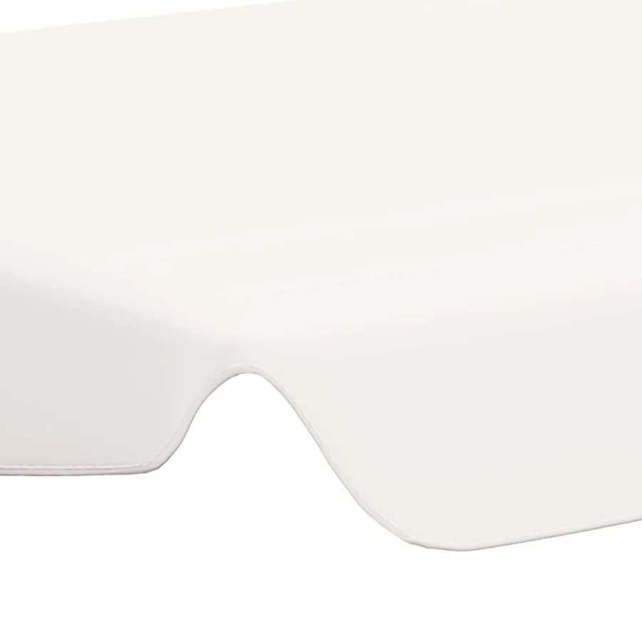 Toit de rechange de balançoire blanc 150/130x105/70 cm - 5