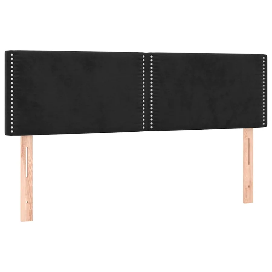 Sommier à lattes de lit avec matelas LED Noir 140x200 cm - 7