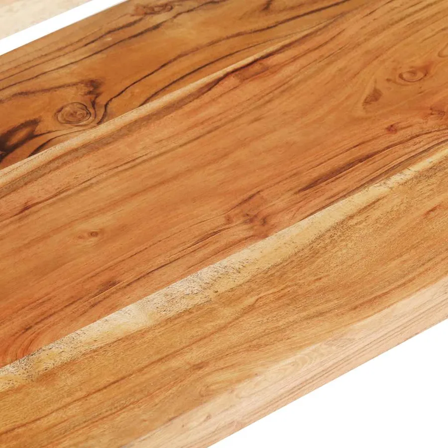 Meuble TV 130x40x40 cm Bois d'acacia solide - 5