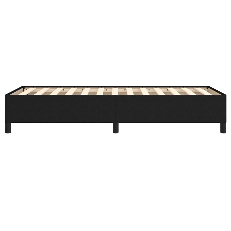 Cadre de lit sans matelas noir 90x190 cm tissu - 6