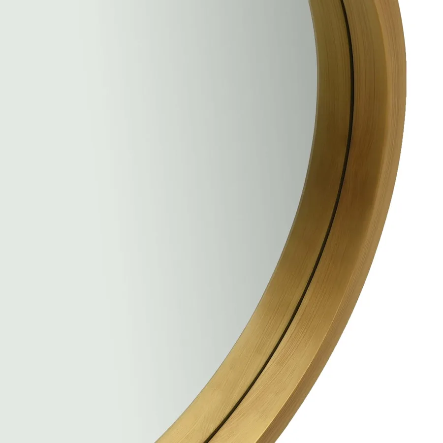 Miroir mural avec sangle 50 cm Doré - 3