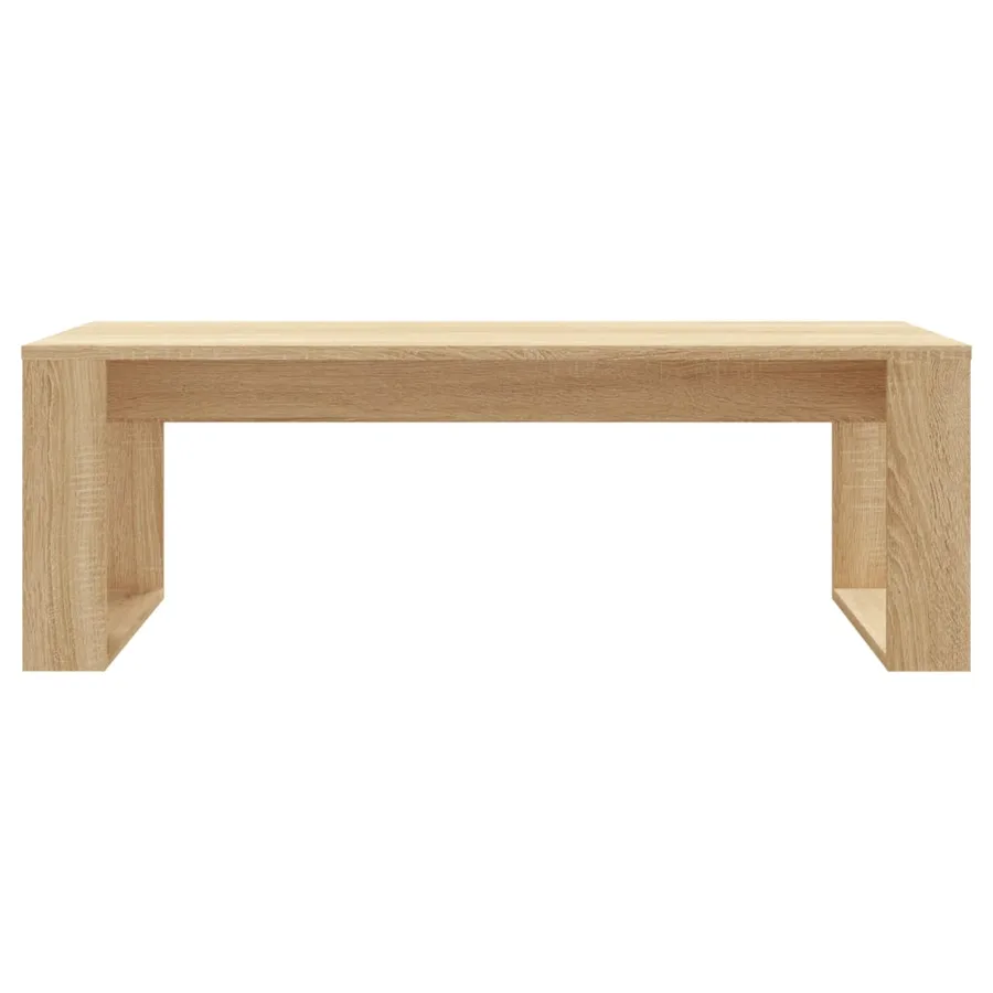 Table basse chêne sonoma 102x50x35 cm bois d'ingénierie - 4