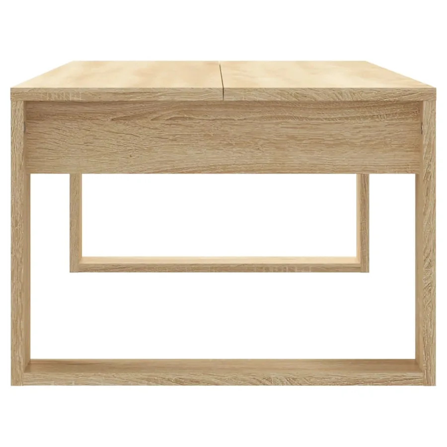 Table basse chêne sonoma 102x50x35 cm bois d'ingénierie - 5