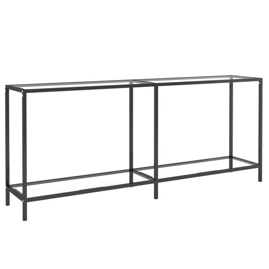 Table console Transparent 180x35x75,5 cm Verre trempé - 2