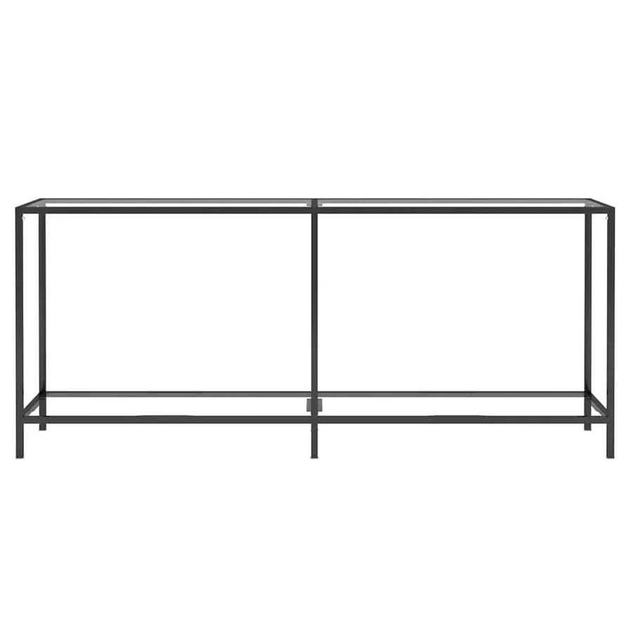 Table console Transparent 180x35x75,5 cm Verre trempé - 3