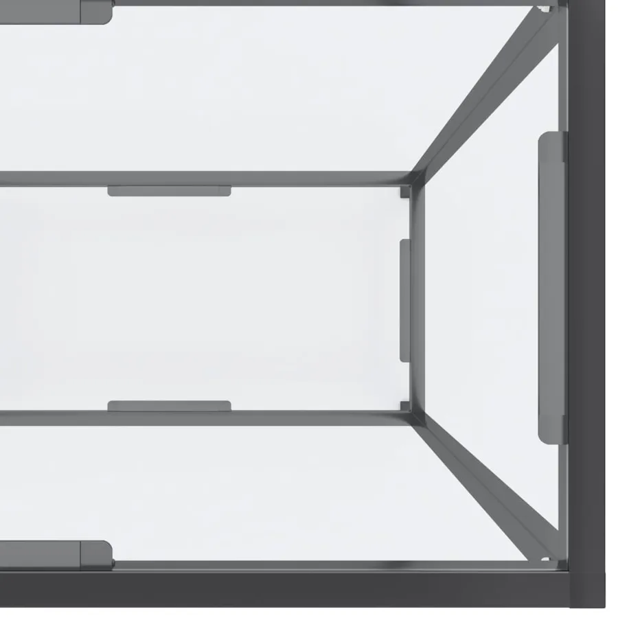 Table console Transparent 180x35x75,5 cm Verre trempé - 6