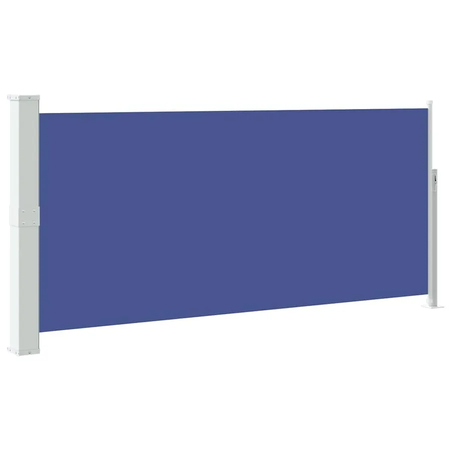 Auvent latéral rétractable 140 x 300 cm Bleu - 2
