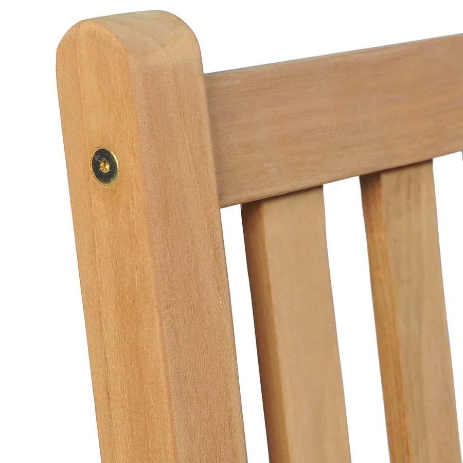 Ensemble à manger d'extérieur 5pcs Bois solide de teck - 4