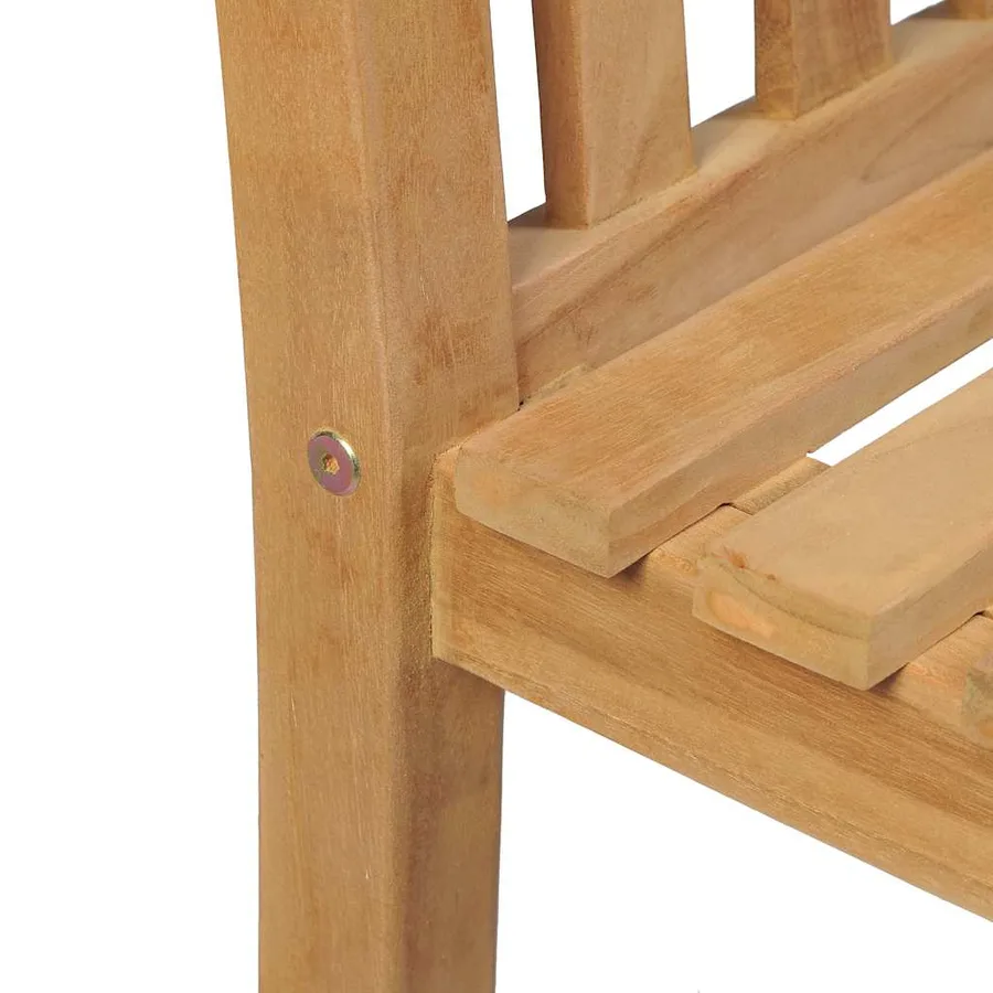 Ensemble à manger d'extérieur 5pcs Bois solide de teck - 5