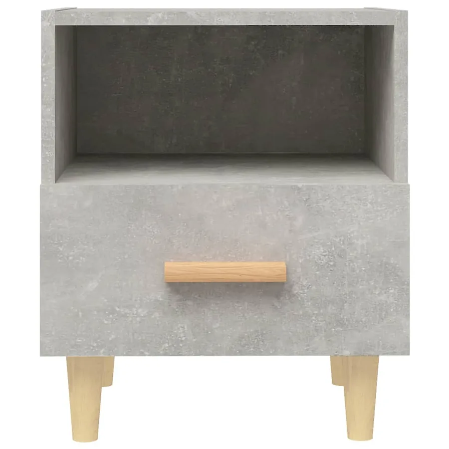 Table de chevet Gris béton 40x35x47 cm - 4