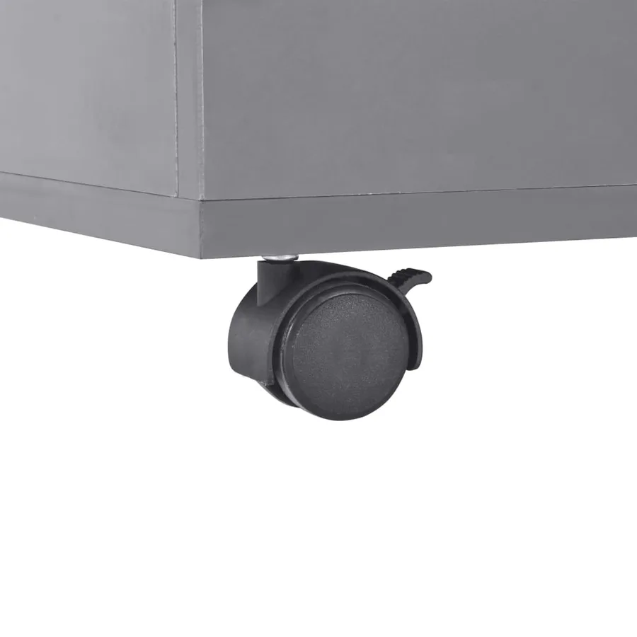 Table basse Gris brillant 100x100x35 cm - 7