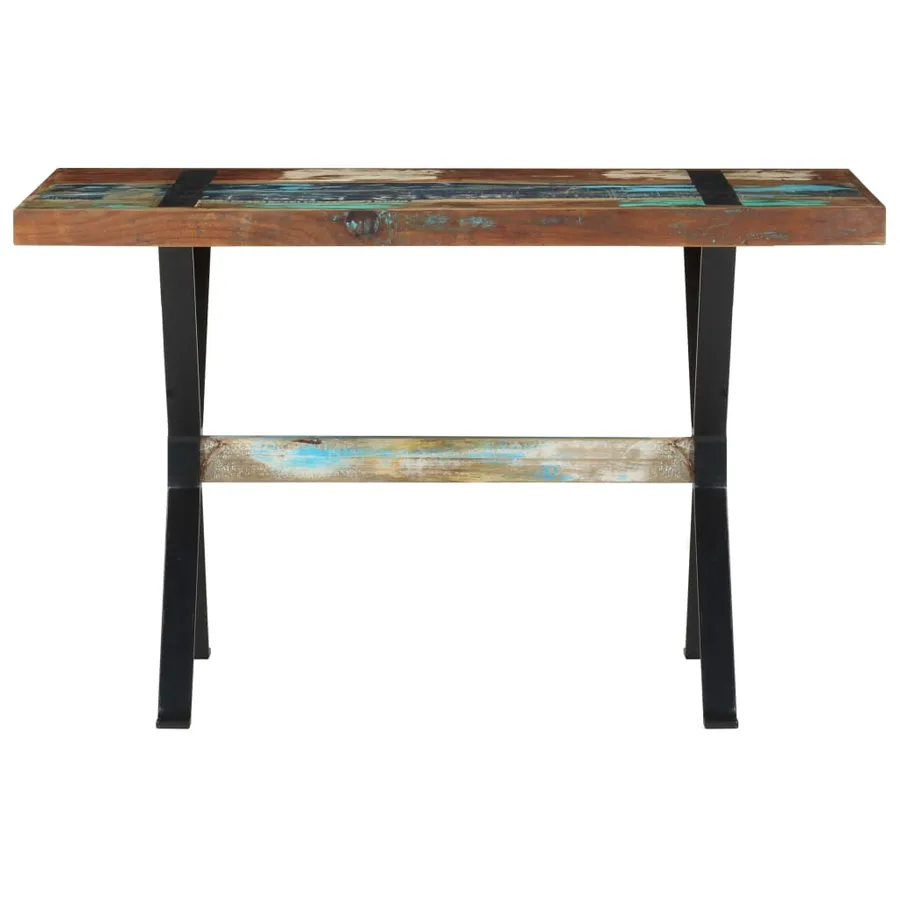 Table à manger 120x60x76 cm Bois de récupération massif - 2