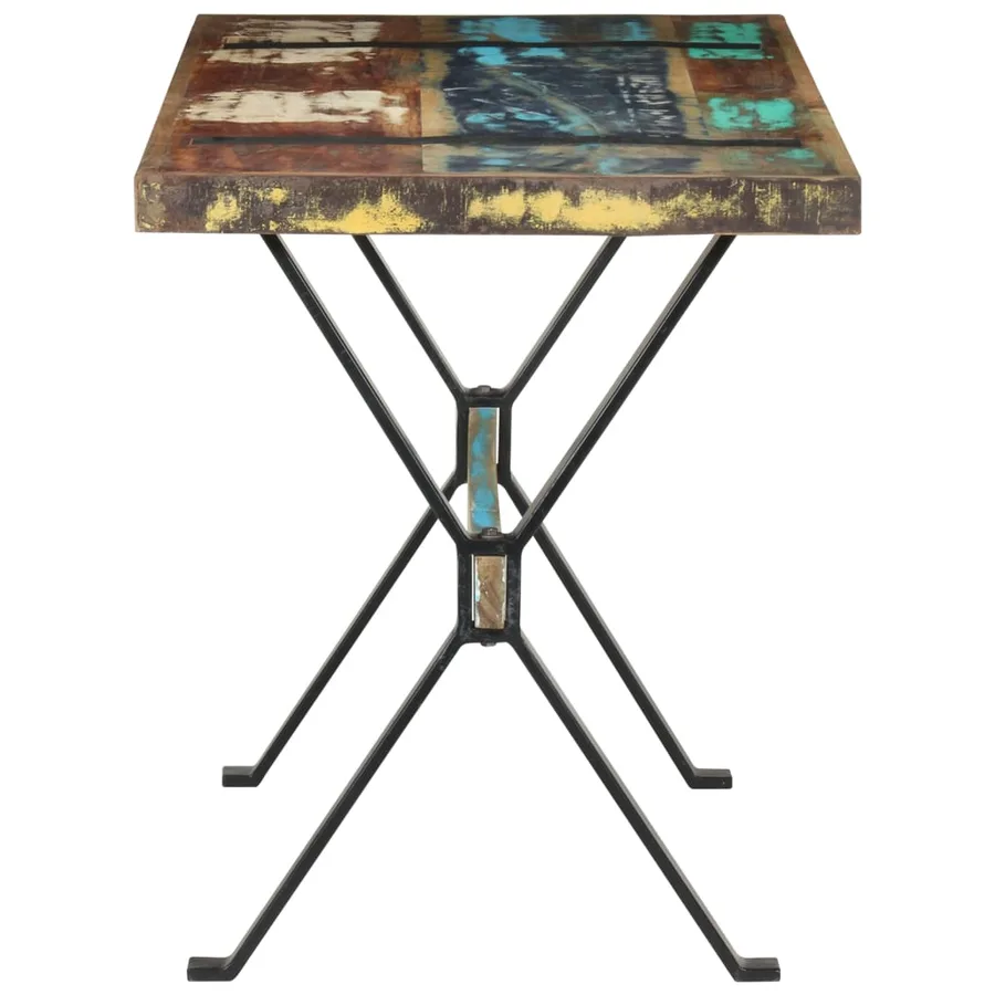 Table à manger 120x60x76 cm Bois de récupération massif - 3