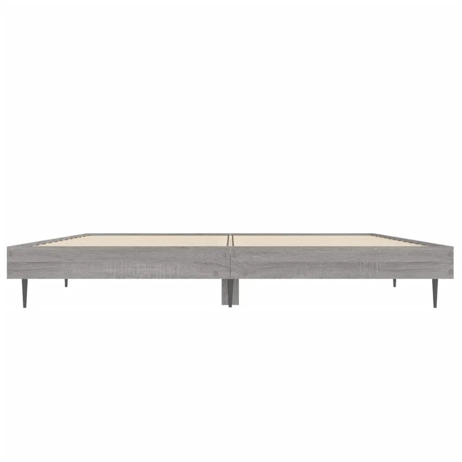 Cadre de lit sans matelas sonoma gris 140x190 cm - 6