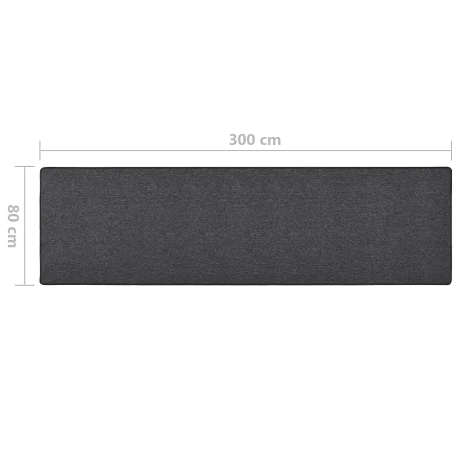 Tapis de couloir Anthracite 80x300 cm - 7