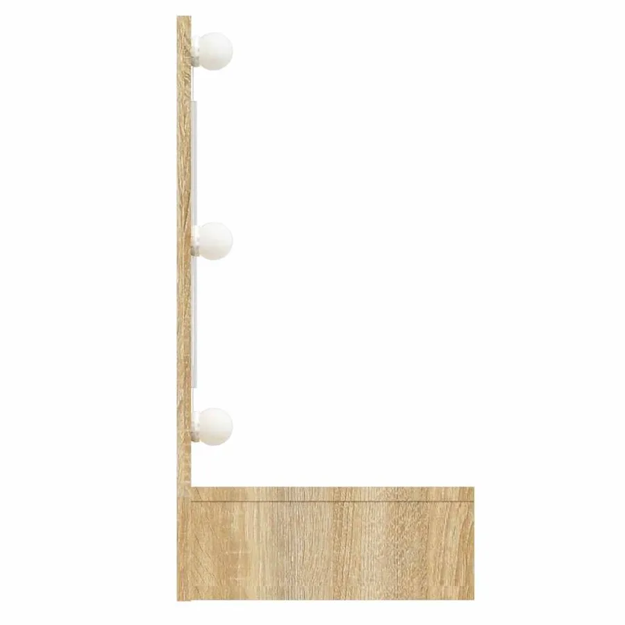 Armoire à miroir avec LED Chêne sonoma 90x31,5x62 cm - 5