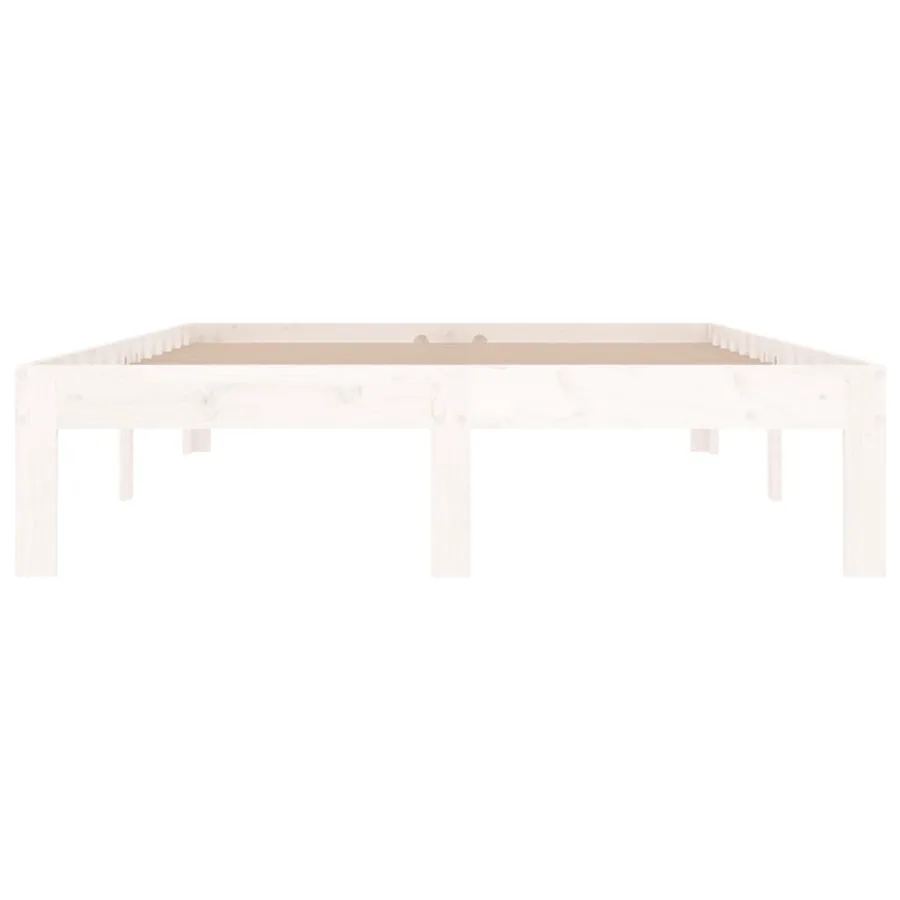 Cadre de lit sans matelas blanc 120x190 cm - 4