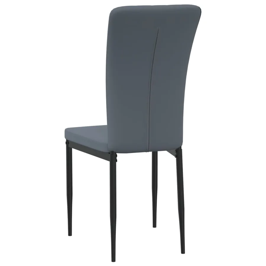 Chaises à manger lot de 2 Gris foncé Velours - 6