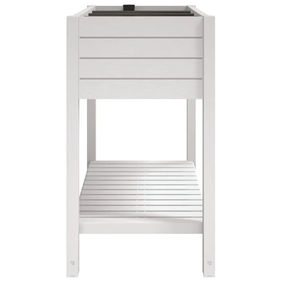 Lit surélevé de jardin blanc 110x45x79 cm polypropylène - 4