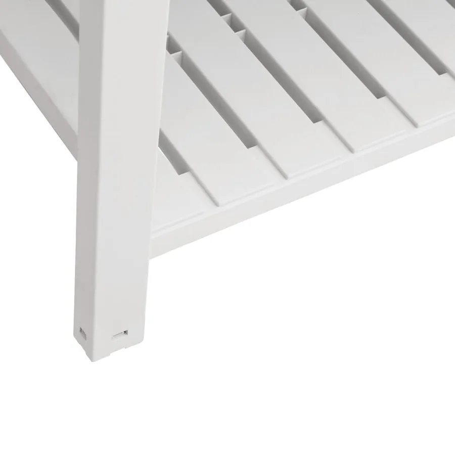 Lit surélevé de jardin blanc 110x45x79 cm polypropylène - 6