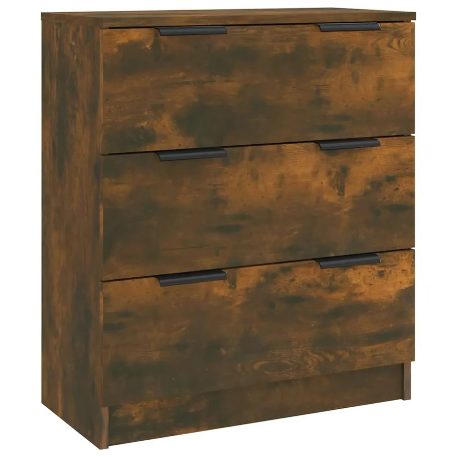 Buffets 3 pcs Chêne fumé Bois d'ingénierie - 3