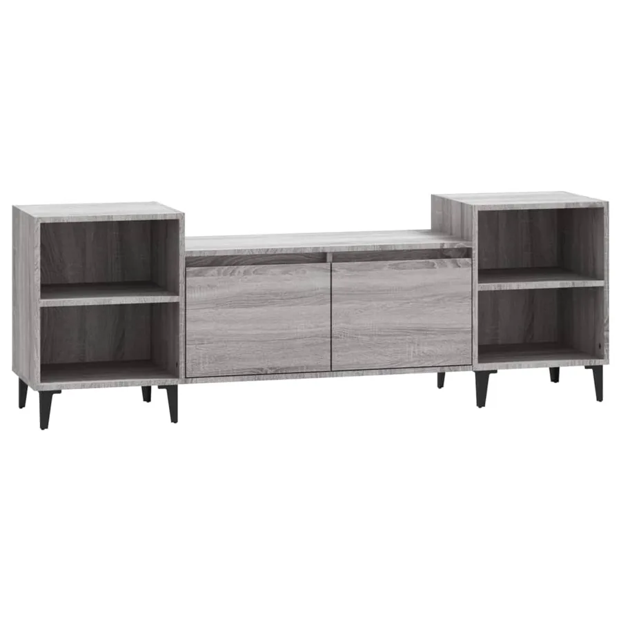 Meuble TV Sonoma gris 160x35x55 cm Bois d'ingénierie - 2