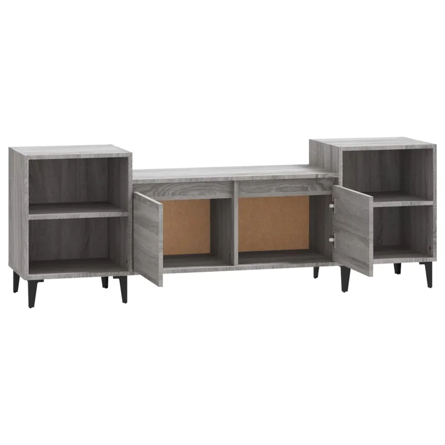 Meuble TV Sonoma gris 160x35x55 cm Bois d'ingénierie - 5