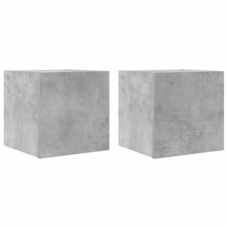 Meubles TV muraux 2 pcs Gris béton 30,5x30x30 cm - 2