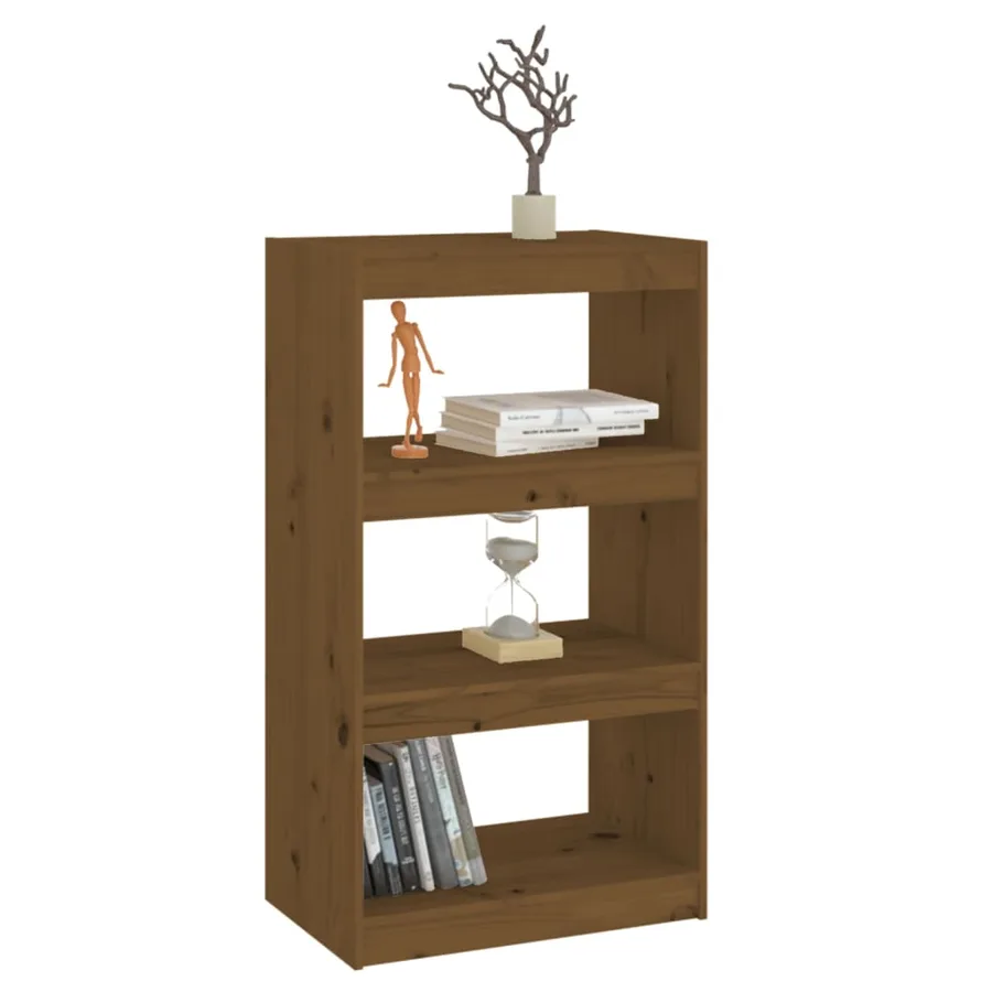 Bibliothèque/Séparateur de pièce Marron miel 60x30x103,5 cm Pin - 4