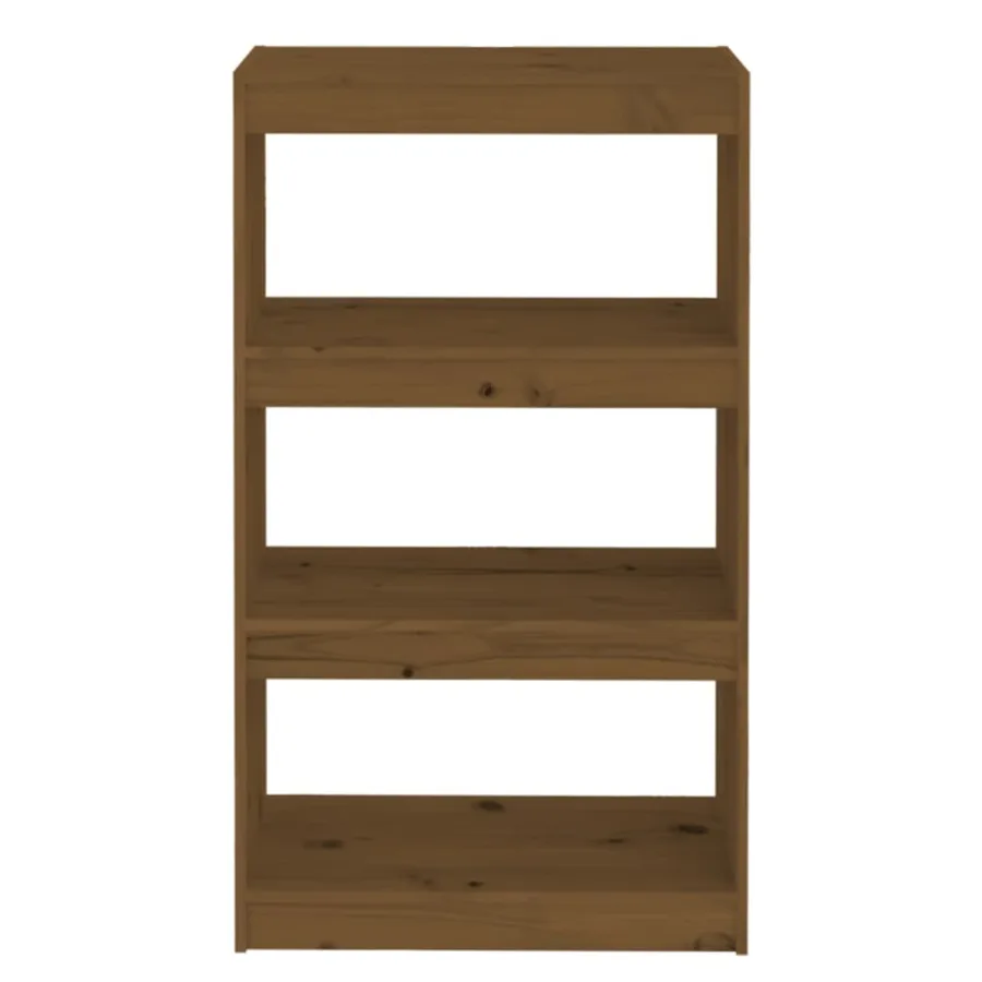 Bibliothèque/Séparateur de pièce Marron miel 60x30x103,5 cm Pin - 5