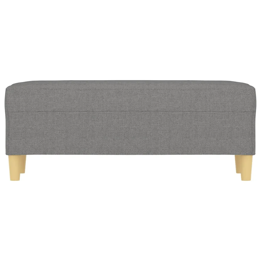 Banc Gris foncé 100x35x41 cm Tissu - 3