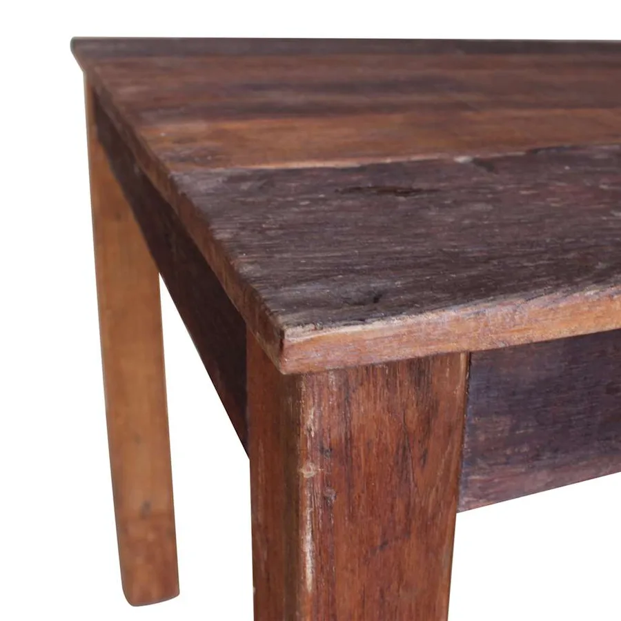 Table à manger bois de récupération mélangé 82x80x76 cm - 7