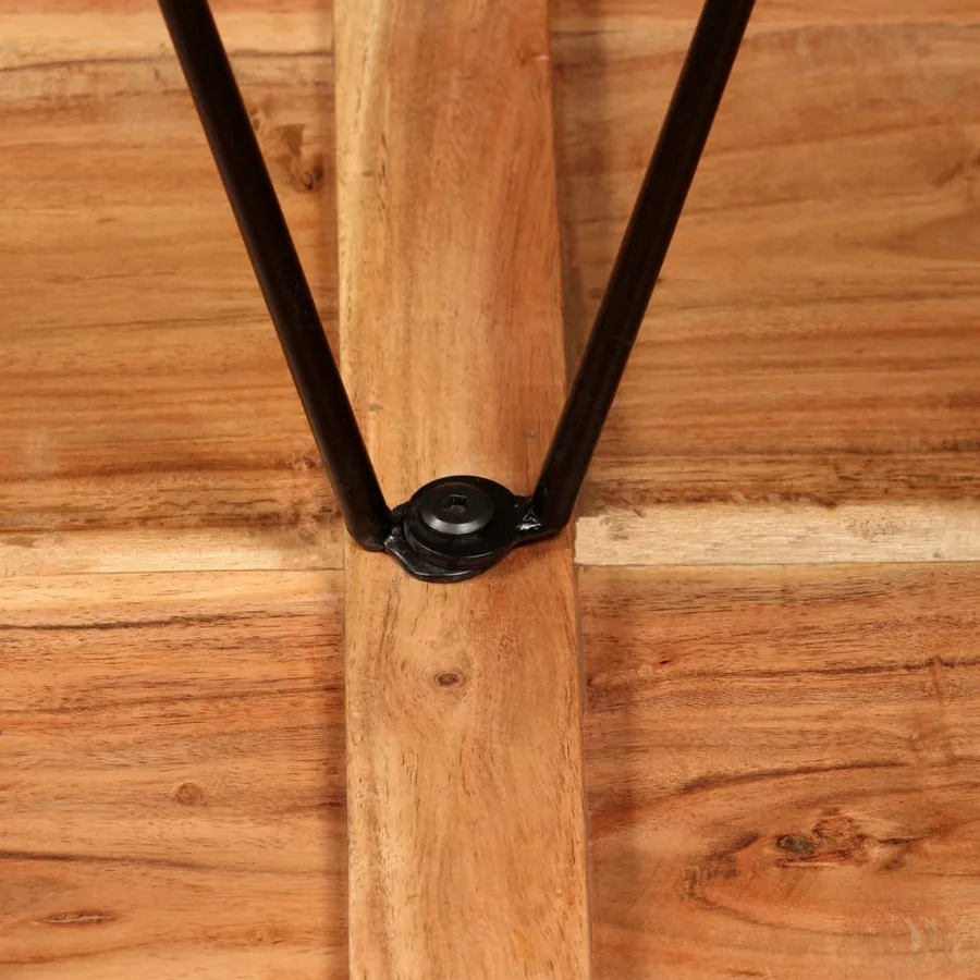 Ensemble de bar 3 pcs Bois d'acacia massif et de récupération - 5