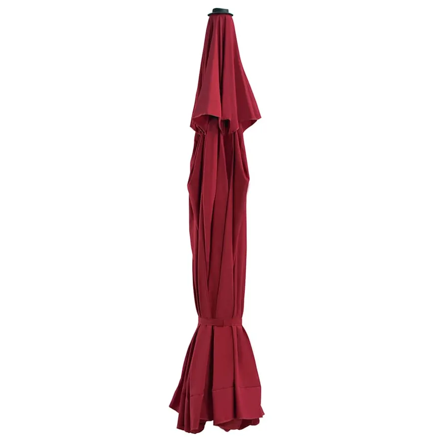 Tissu de remplacement pour parasol d'extérieur Bordeaux 515 cm
