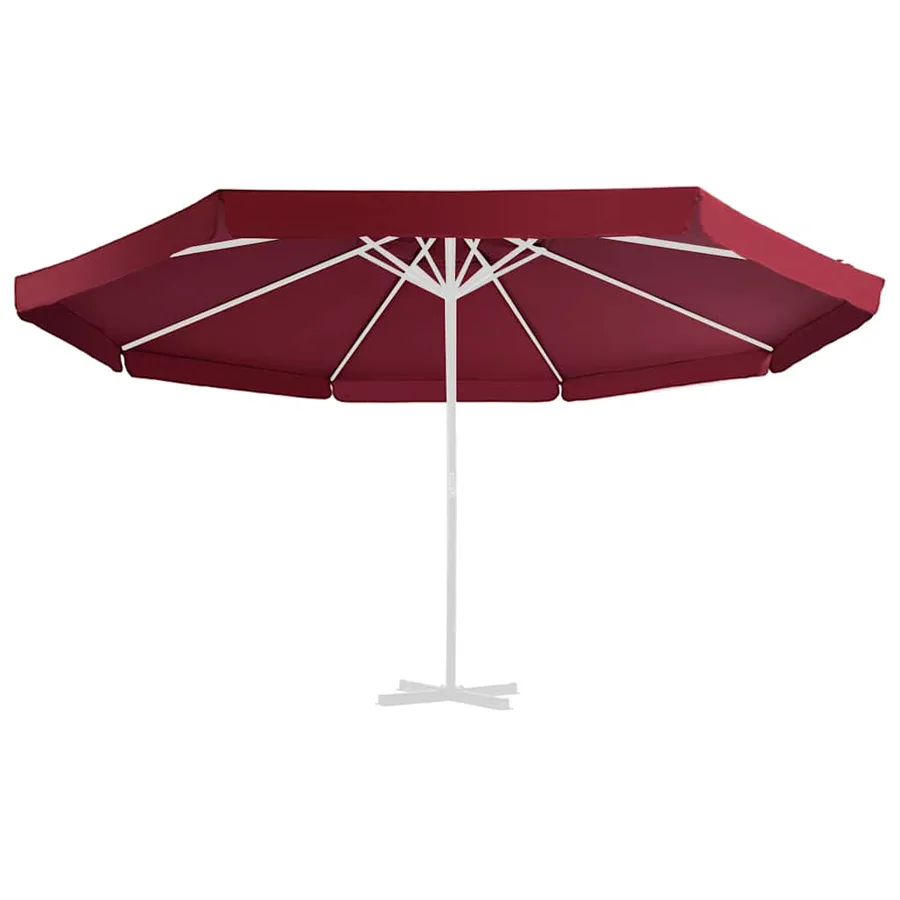 Tissu de remplacement pour parasol d'extérieur Bordeaux 515 cm - 2
