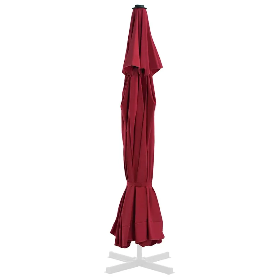 Tissu de remplacement pour parasol d'extérieur Bordeaux 515 cm - 3